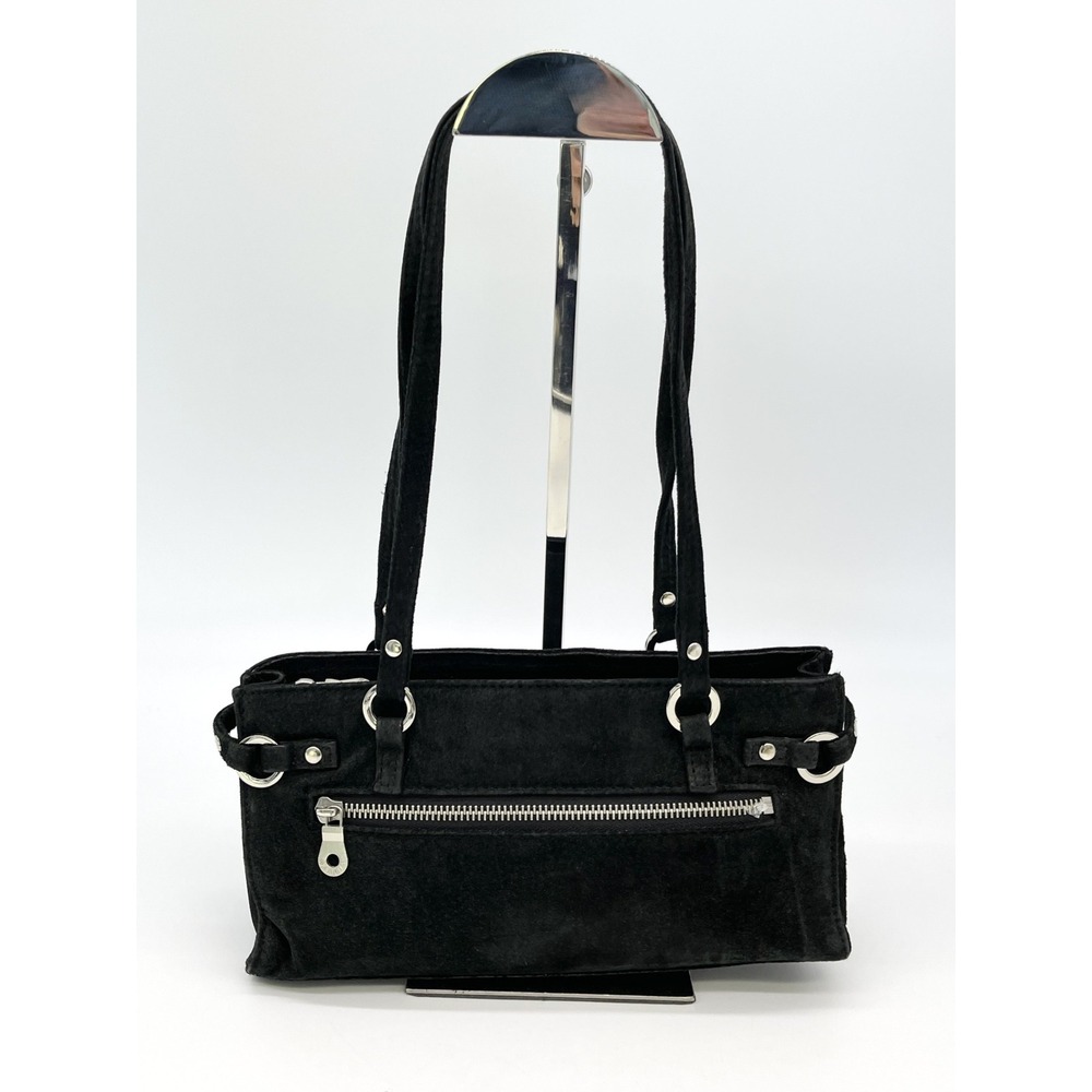 Wilsons Leather Maxima Y2K Mini Suede Shoulder Bag Baguette Indie Sleaze 2000s